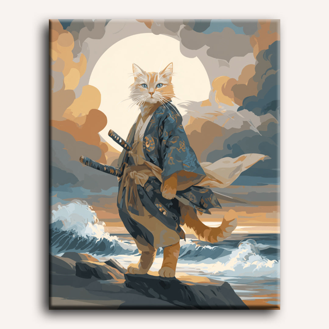 Samurai Cat | Paint by Numbers