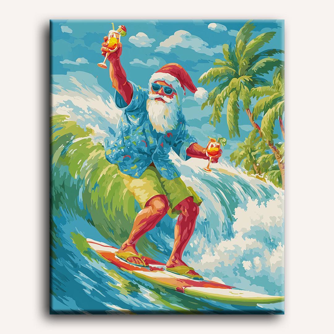 Santa Claus in Australia | Paint by Numbers