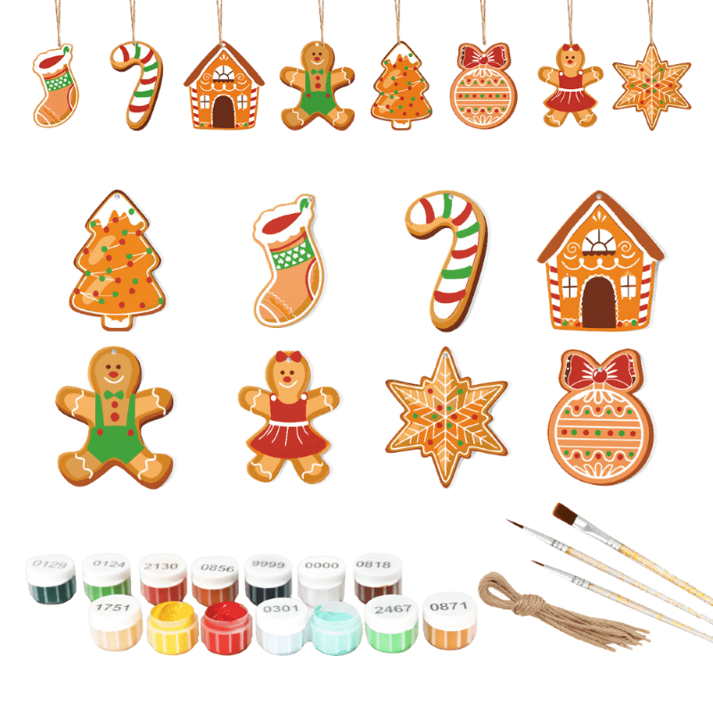 8 Mini Paintings | Christmas Set