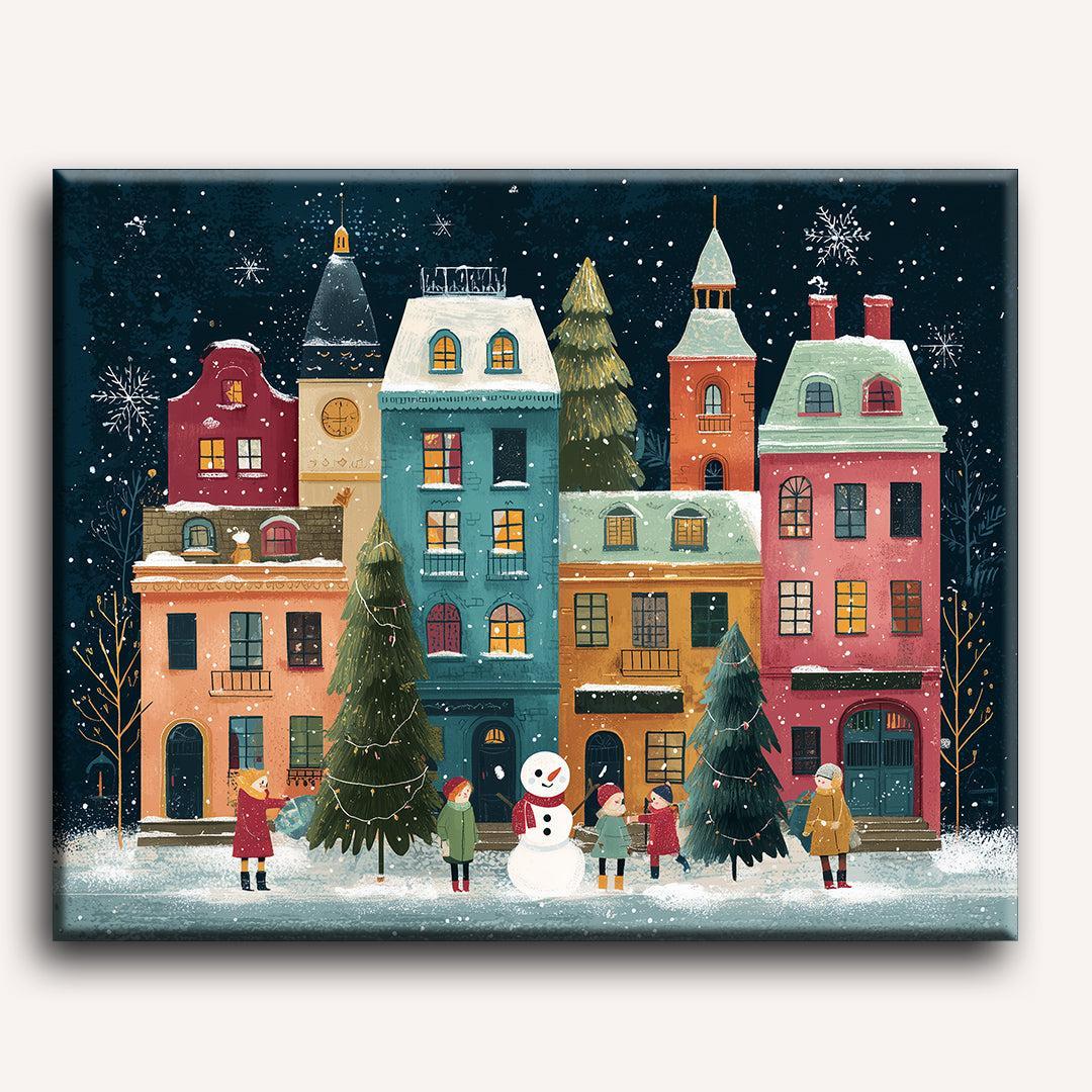 Snowy Games | Paint by Numbers