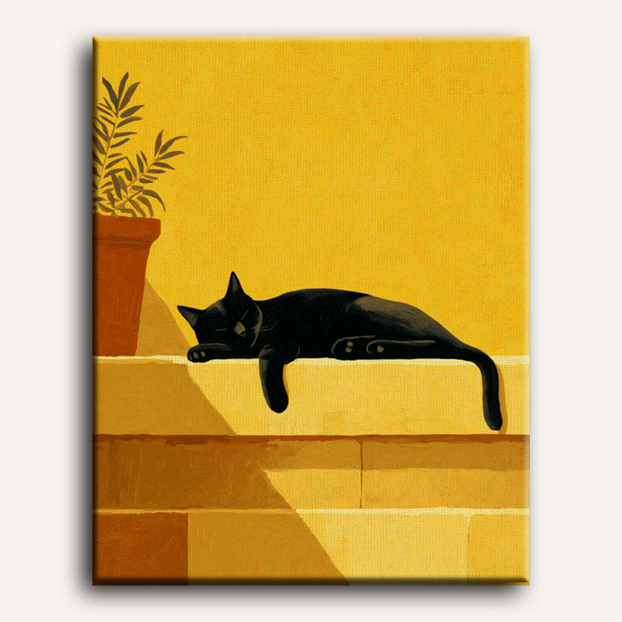 Stairs Cat | Paint by Numbers