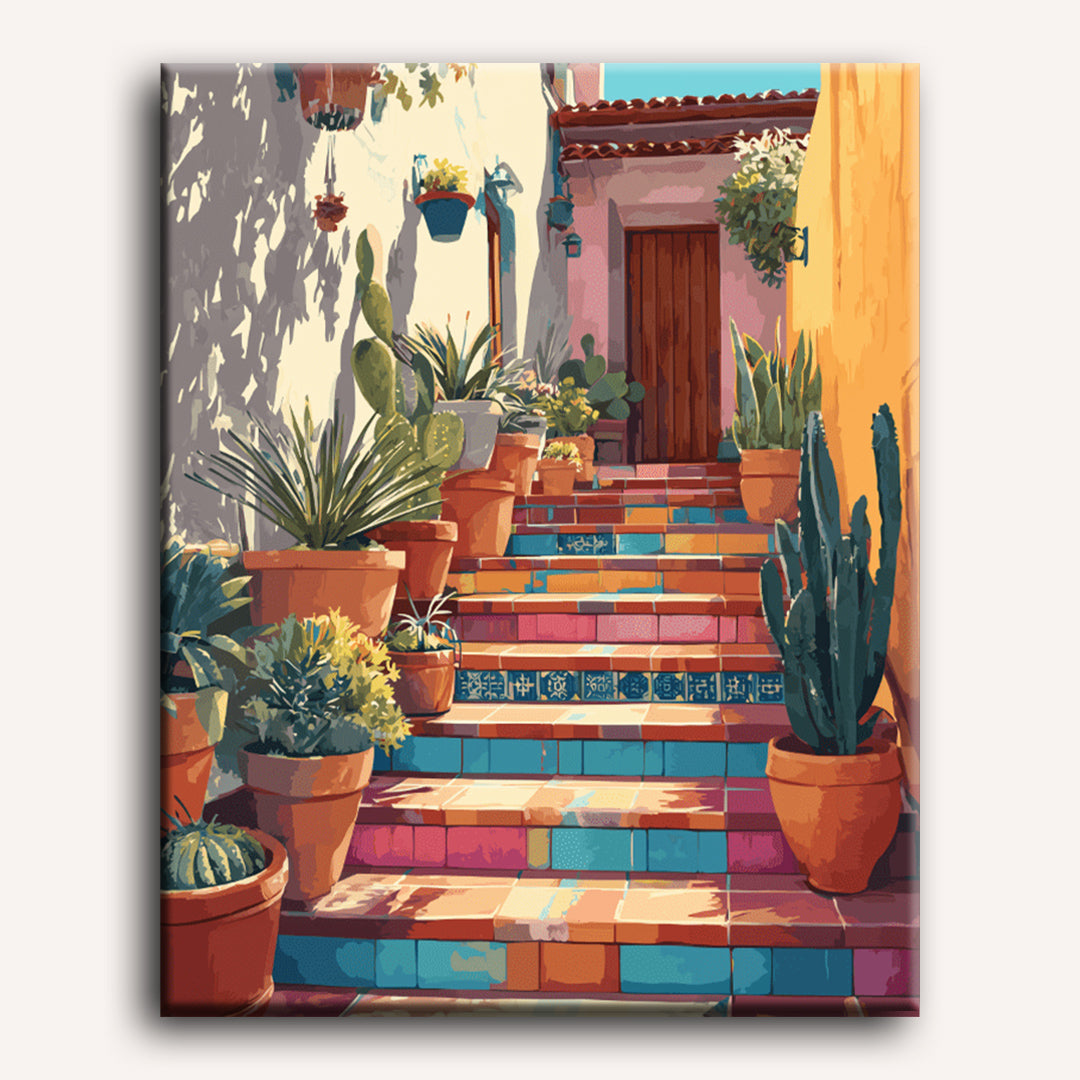 Stairs to Mexico | Paint by Numbers