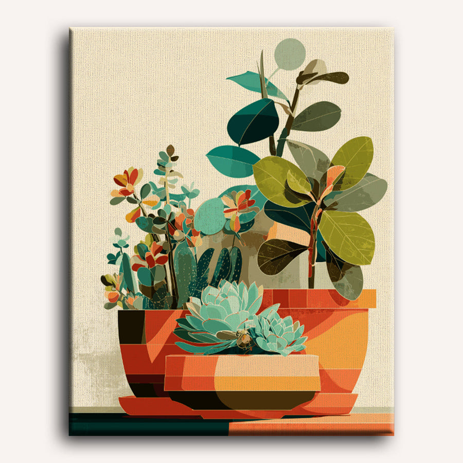 Succulent Aesthetic | Paint by Numbers