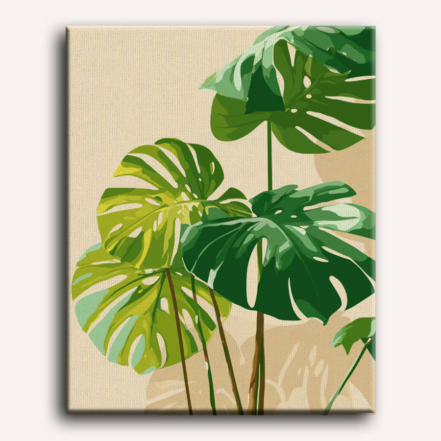Sunlit Monstera | Paint by Numbers