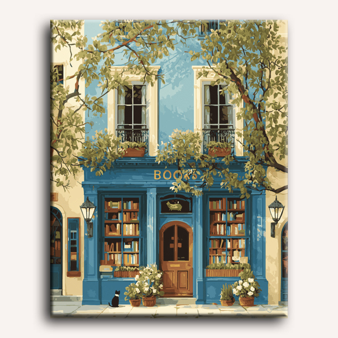 The Blue Bookshop | Paint by Numbers