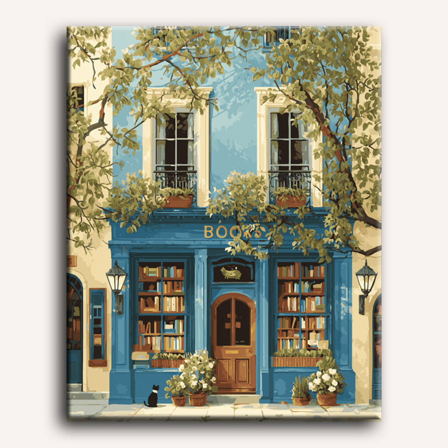 The Blue Bookshop | Paint by Numbers