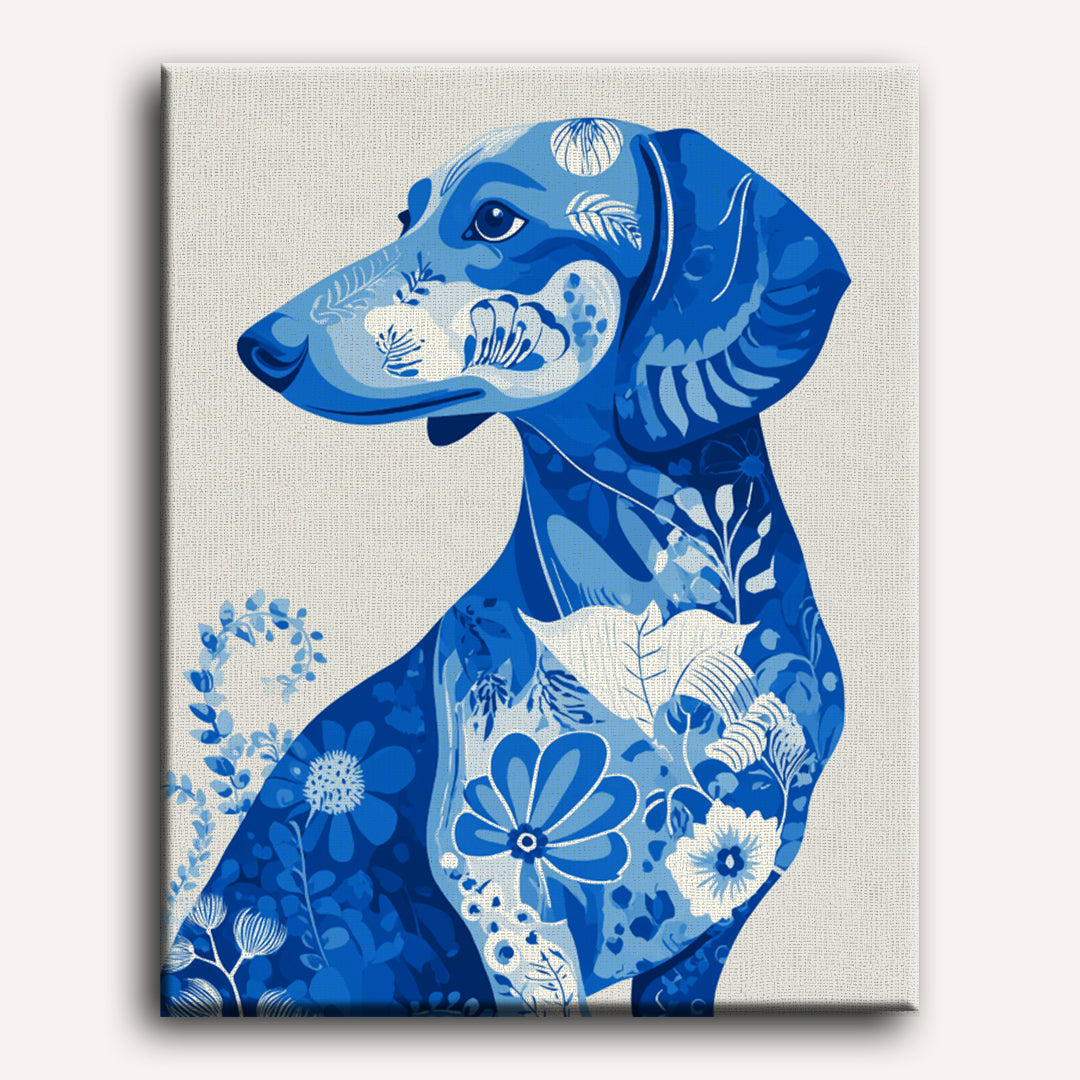 The Blue Companion | Paint by Numbers