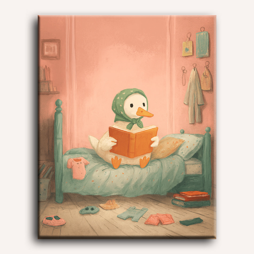 The White Goose in the Bedroom | Paint by Numbers