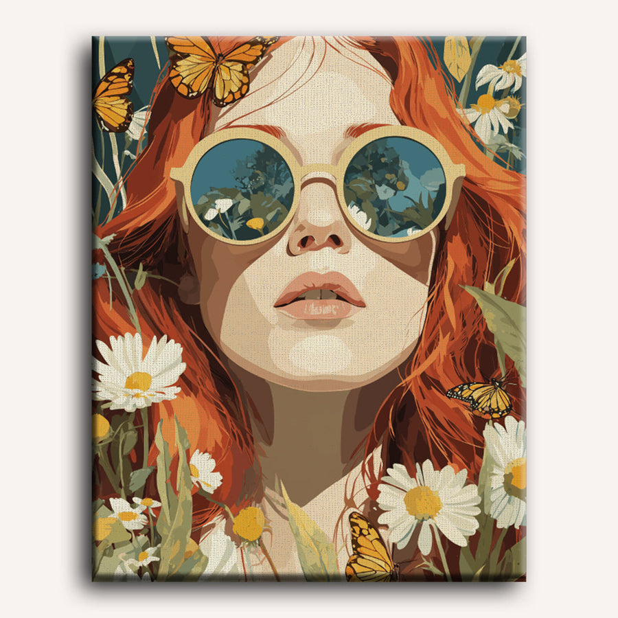 Through Floral Glasses | Paint by Numbers
