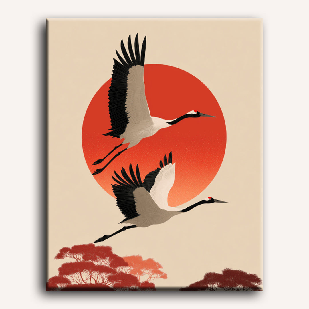 Cranes Set | Paint by Numbers