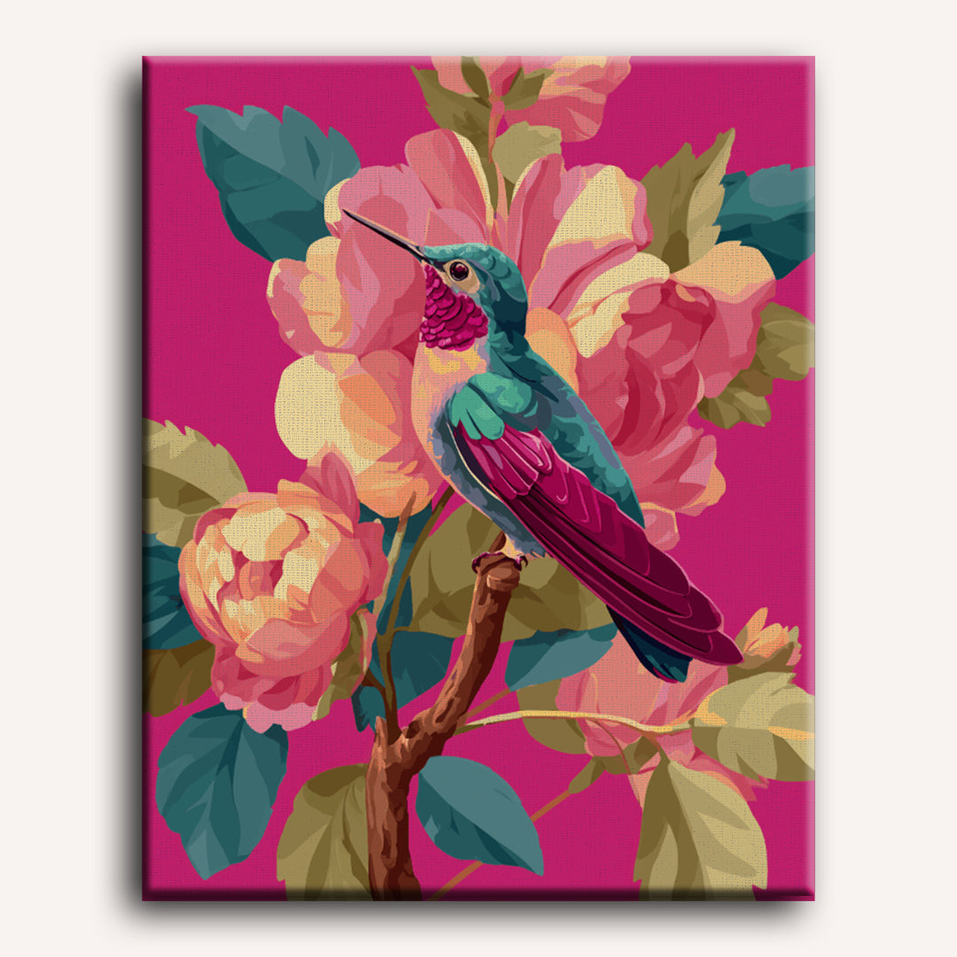 Vibrant Hummingbird | Paint by Numbers