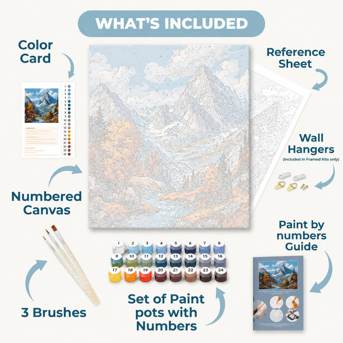 Autumn Peaks | Paint by Numbers