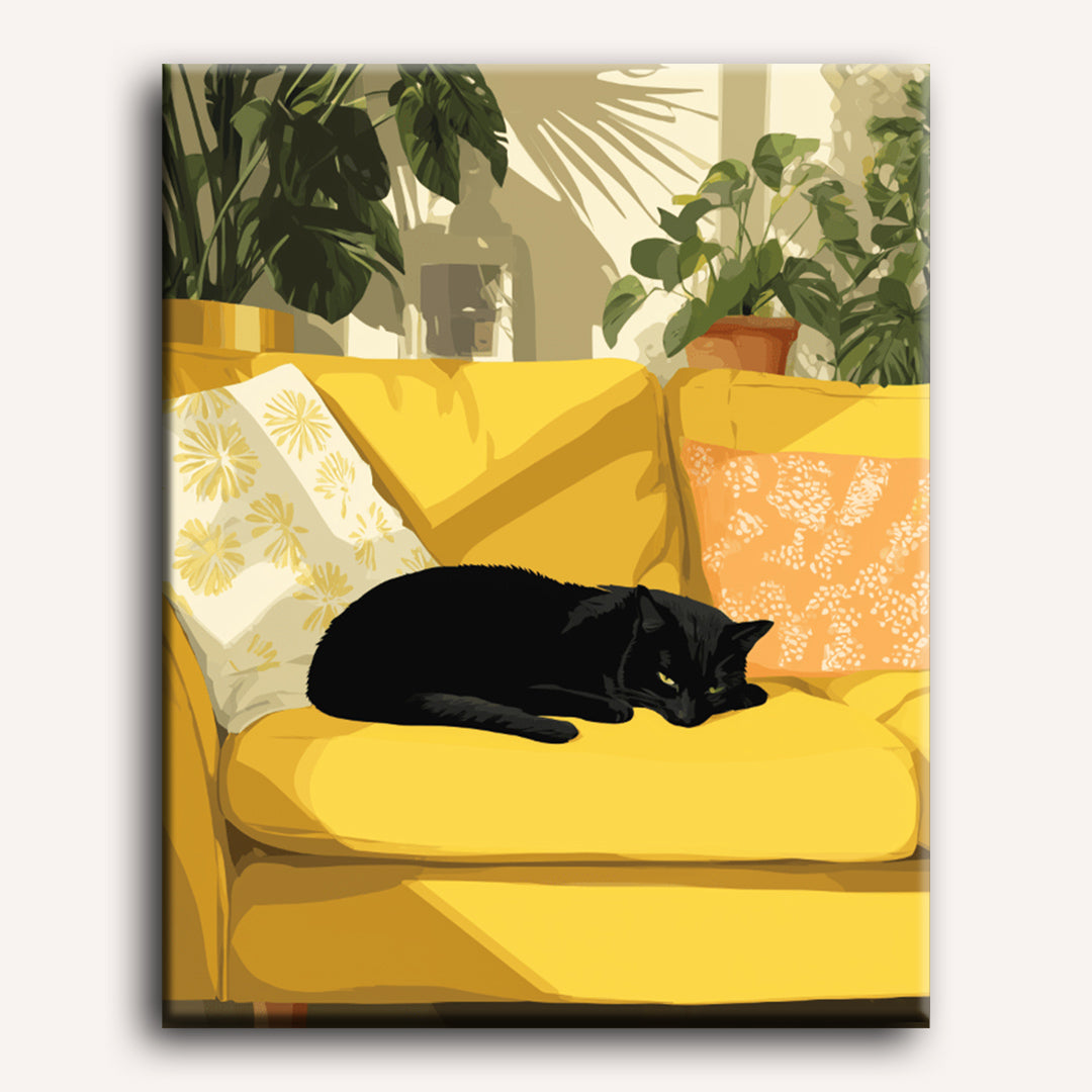Yellow Couch | Paint by Numbers