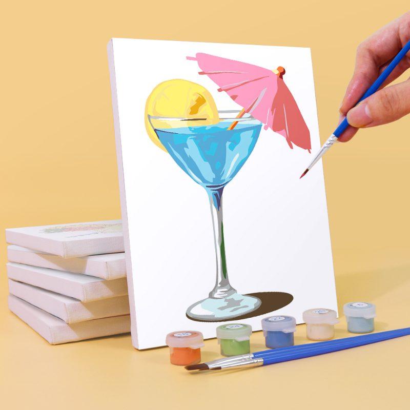 6 Mini Paintings | Summer Cocktail Set