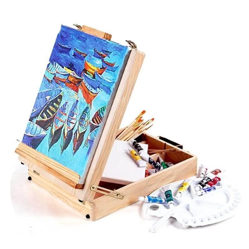 Wooden Easel with Storage Box | Paint by Numbers