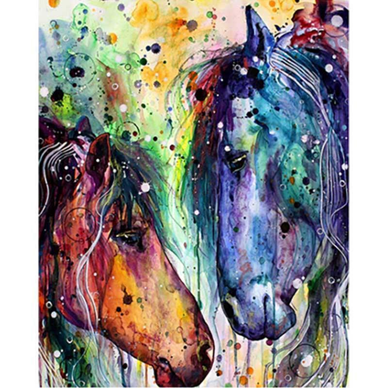 Colorful Horses Set | Paint by Numbers