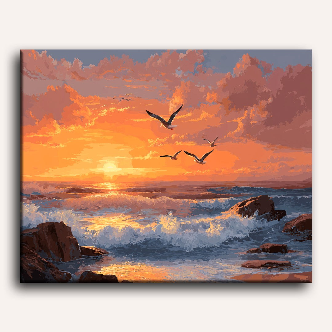 Ocean Sunset | Paint by Numbers