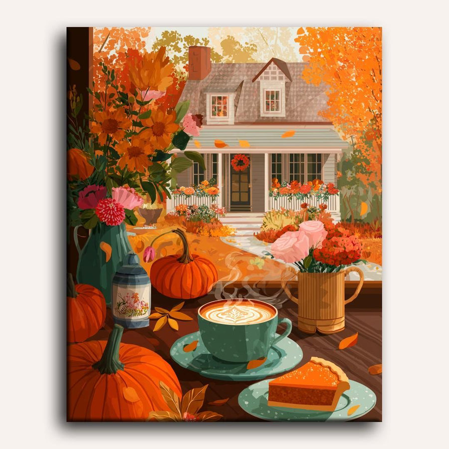 Pumpkins & Pie | Paint by Numbers