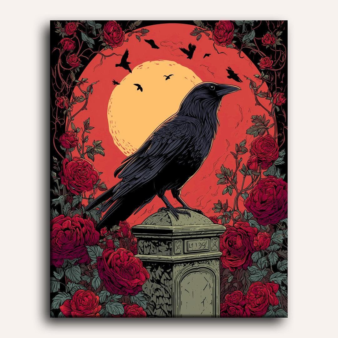 Roses and Ravens | Paint by Numbers