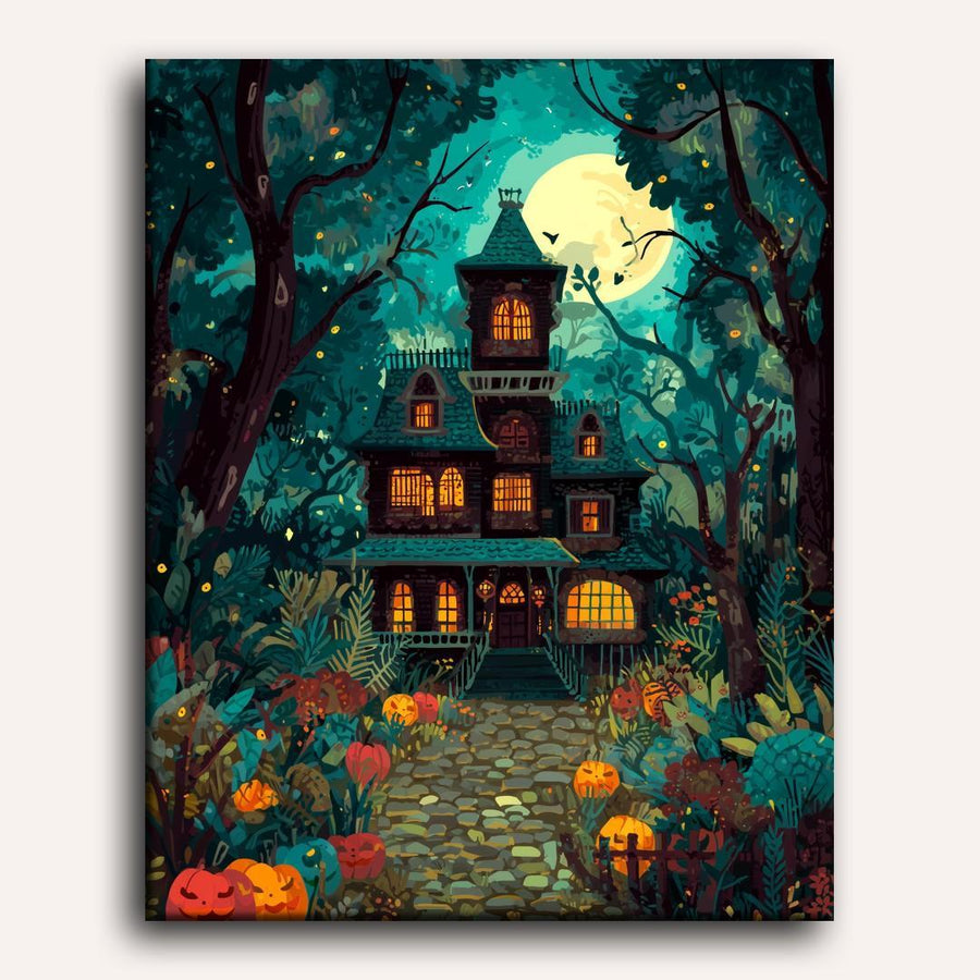 Haunted House | Paint by Numbers