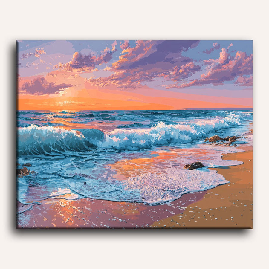 Pink Sunset | Paint by Numbers