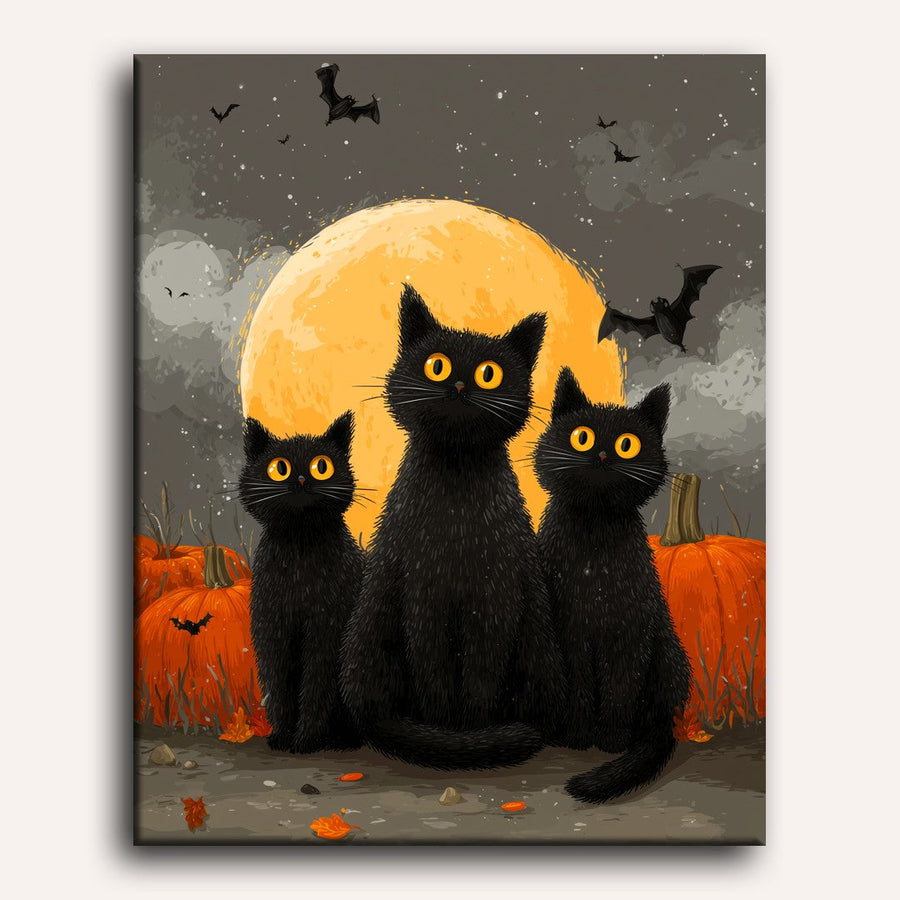 Black Trio | Paint by Numbers