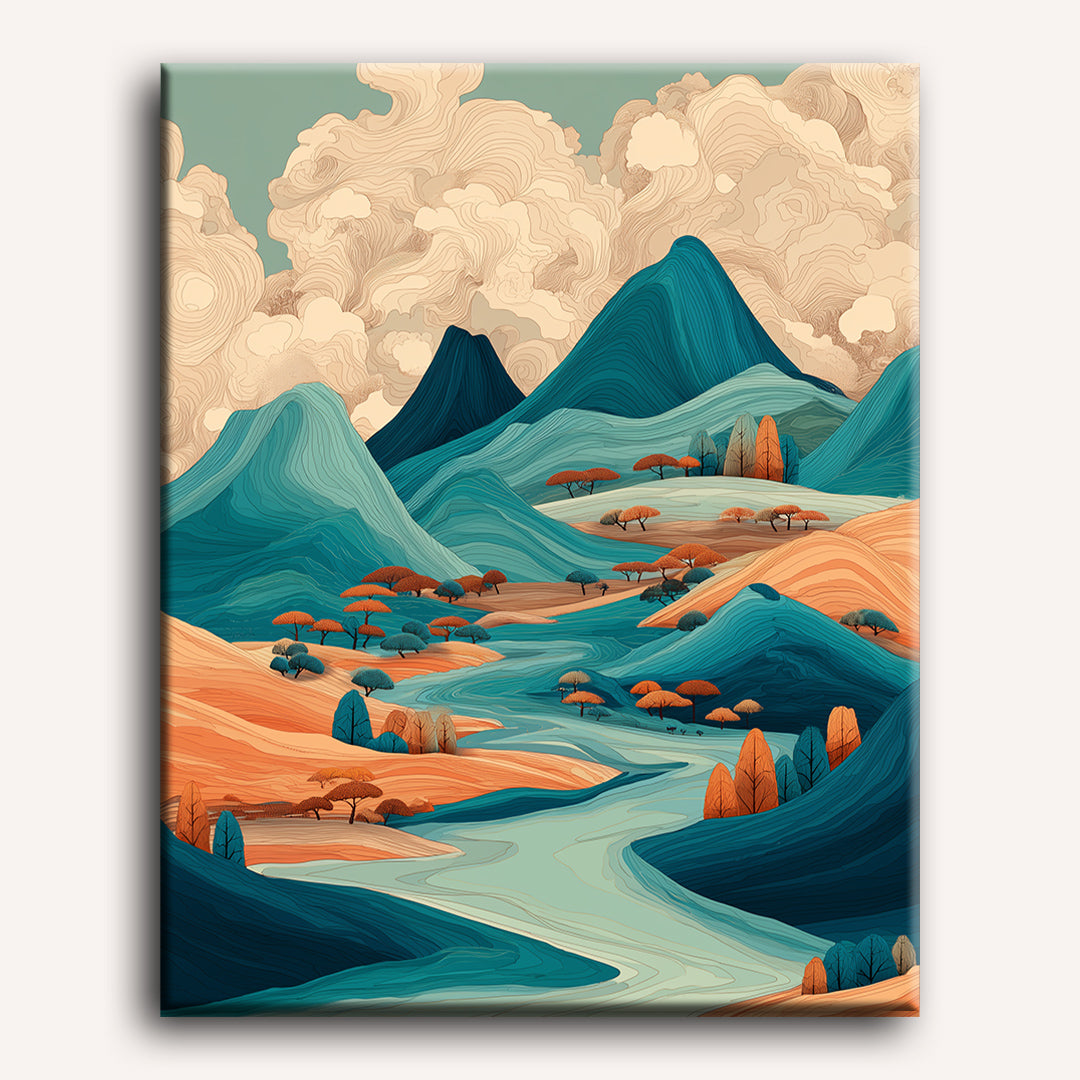 Japanese Landscape | Paint by Numbers