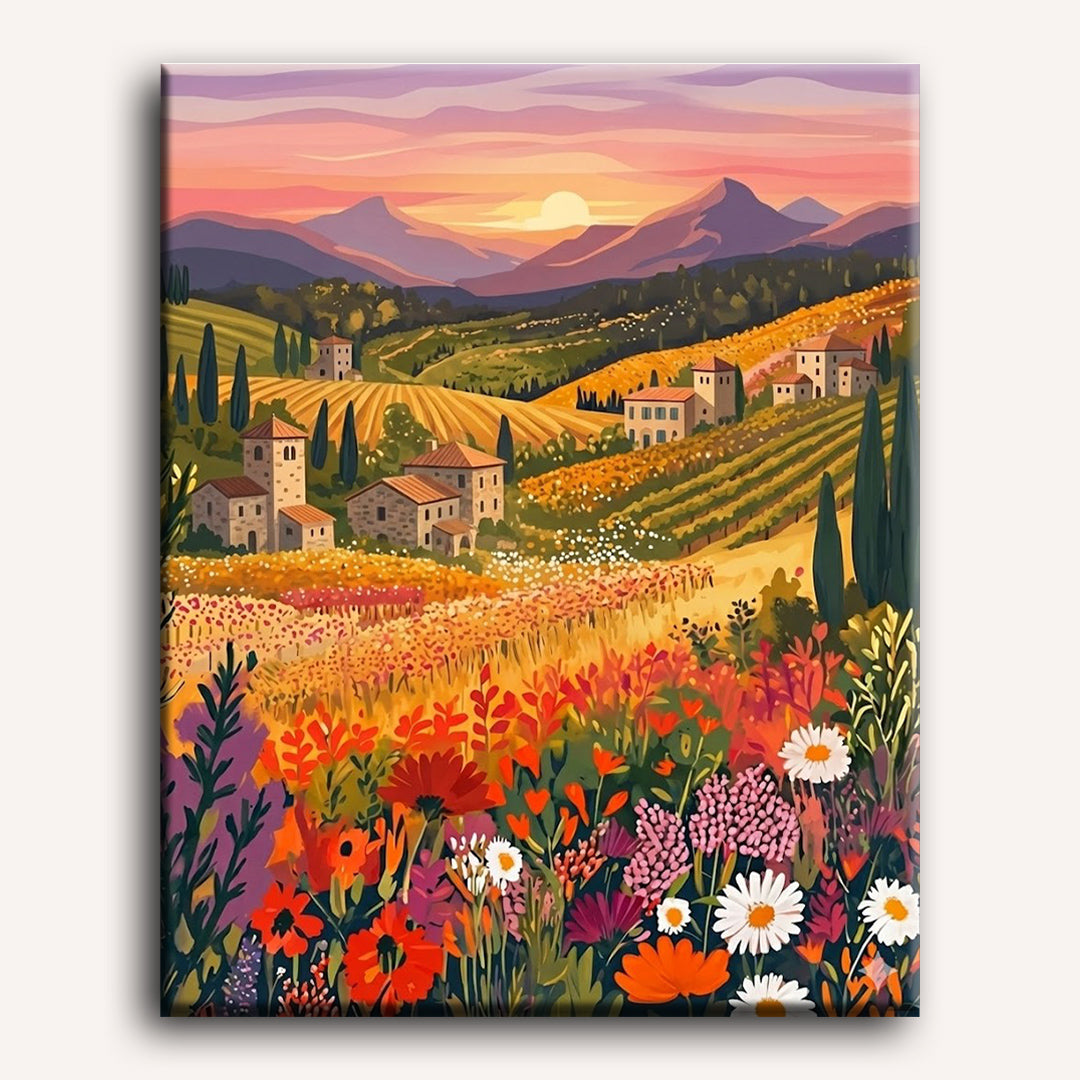 Wildflower Landscape | Paint by Numbers